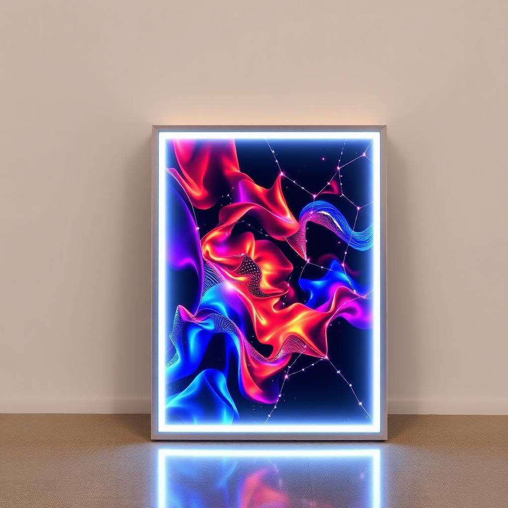 LED light box display with edge-lit illumination