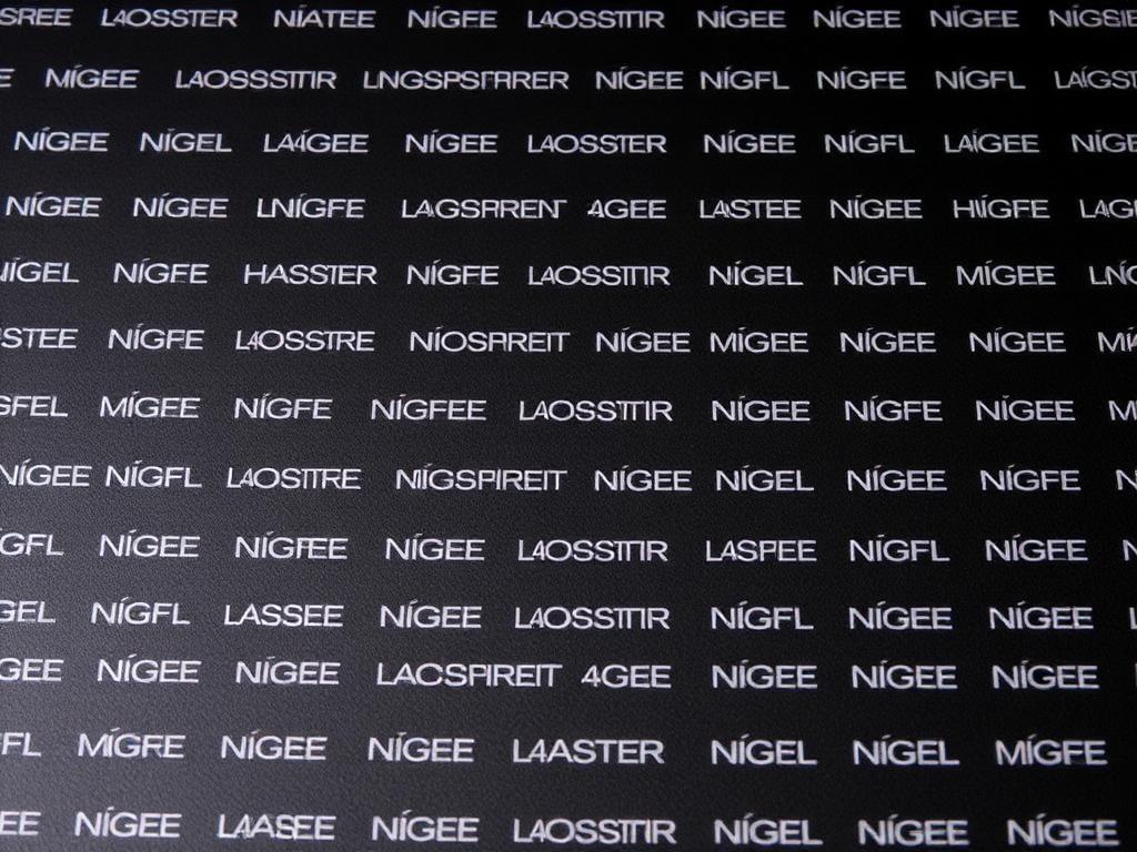 Close-up of step and repeat banner matte vinyl with repeating logo pattern